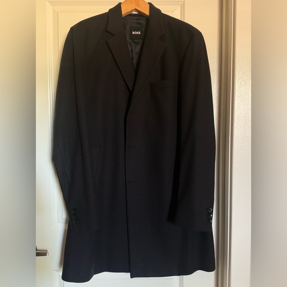Hugo Boss "Wool-Bend Coat With Full Lining" for Men